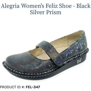 Alegria Black Silver Prism 7-7.5 FEL-347